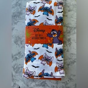 Stitch and Angel Halloween 3pk.  Kitchen Towels -